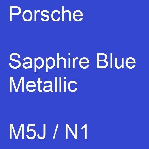 Porsche, Sapphire Blue Metallic, M5J / N1.